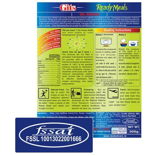 Gits Ready Meal - Dal Makhani, 300 g Box-5.webp